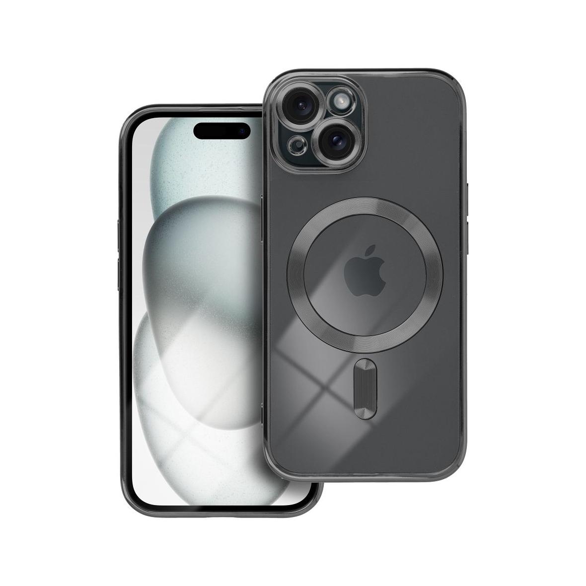 Futerał do iPhone 15 Electro Mag Cover zgodny z MagSafe czarny