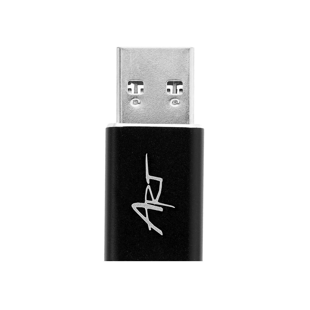 Adapter USB A 3.0 do USB C ART C12 OTG czarny