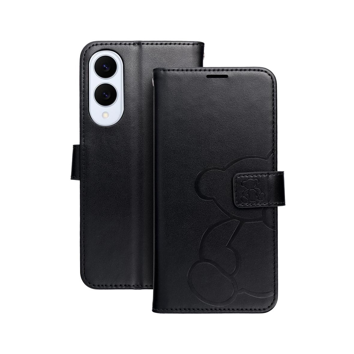 Etui z klapką na Samsung S25 EDGE Mezzo Book teddy bear czarne