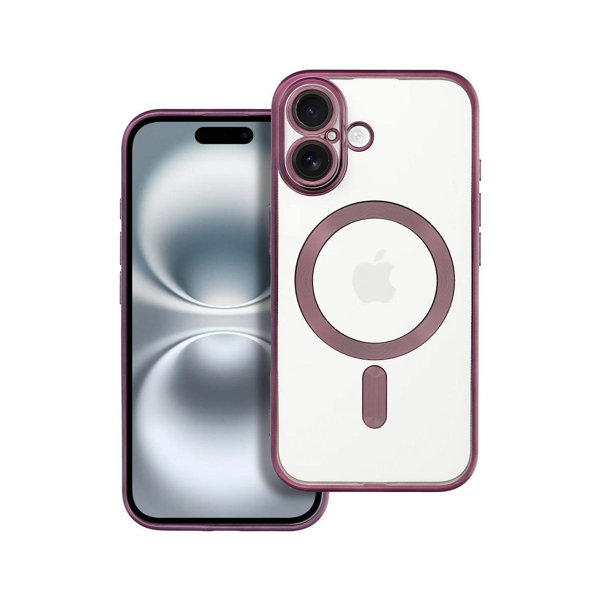 Futerał do iPhone 16 Electro Mag Cover zgodny z MagSafe fioletowy