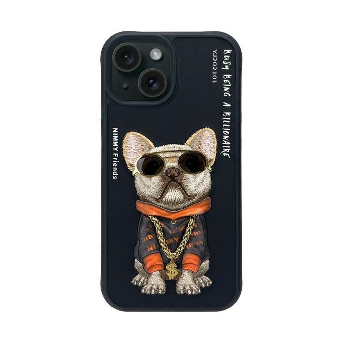 NIMMY futerał GLASSES COOL DOG do IPHONE 15 czarny