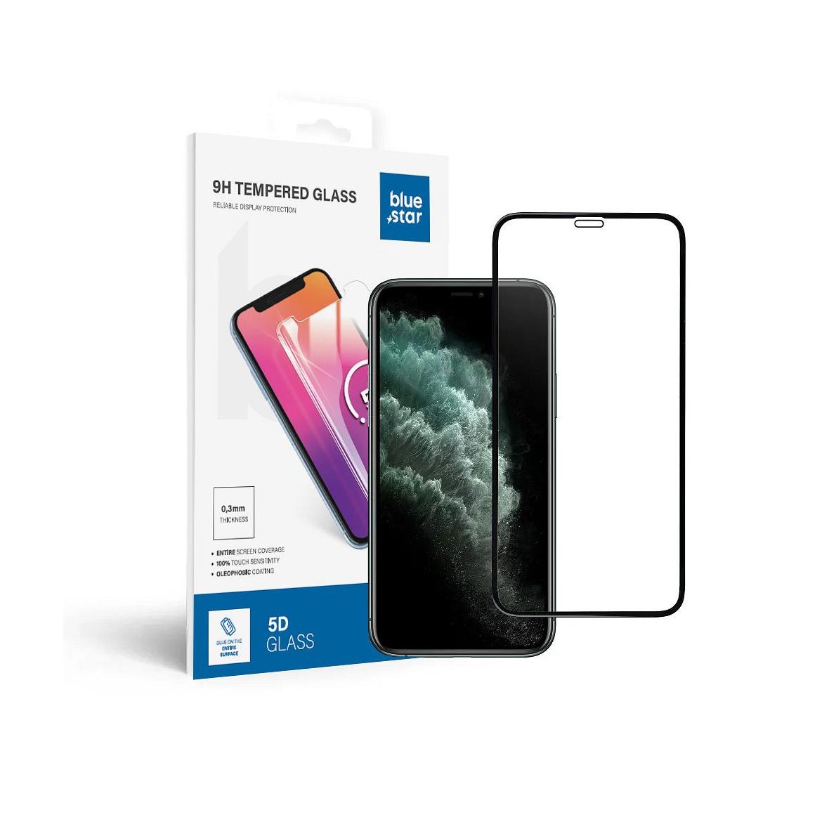 Szkło hartowane do iPhone XS / 11 PRO (full glue) Blue Star 5D czarne