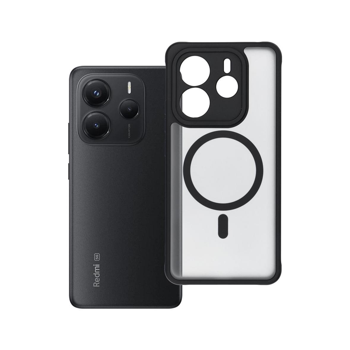 Futerał do Xiaomi Redmi Note 14 5G Full Matte Mag Cover zgodny z MagSafe czarny