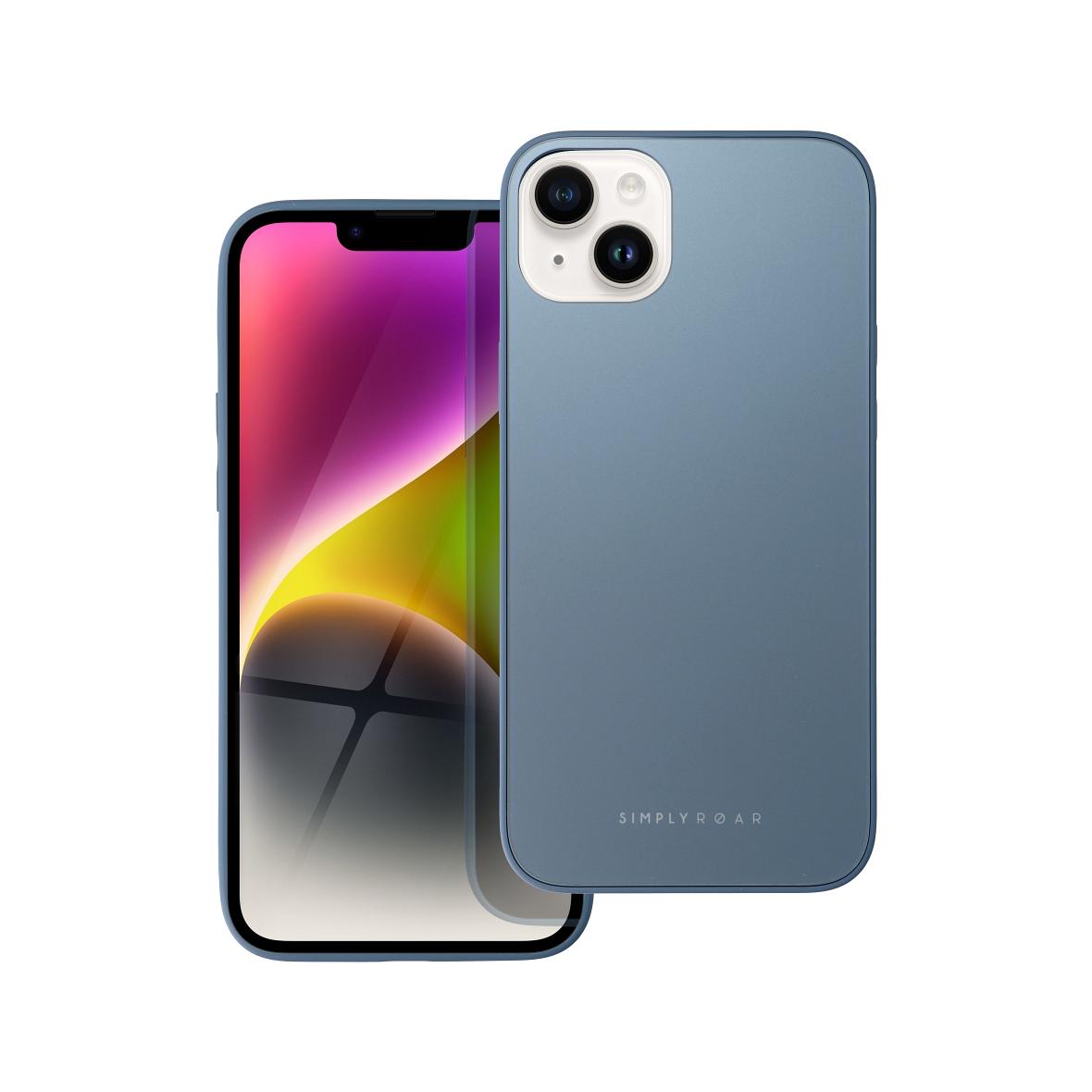 ROAR futerał MATTE GLASS do IPHONE 14 Plus niebieski