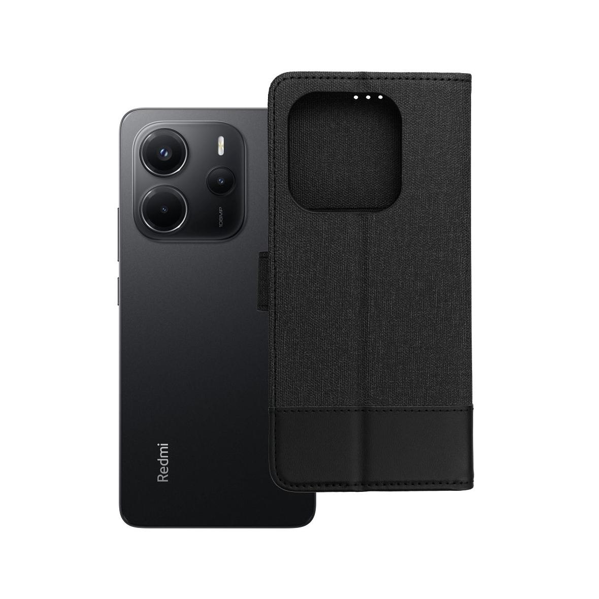 Etui z klapką na Xiaomi Redmi Note 14 4G (GLOBAL - 164,84mm x 78,15mm x 8,16mm) Gomma Book czarne