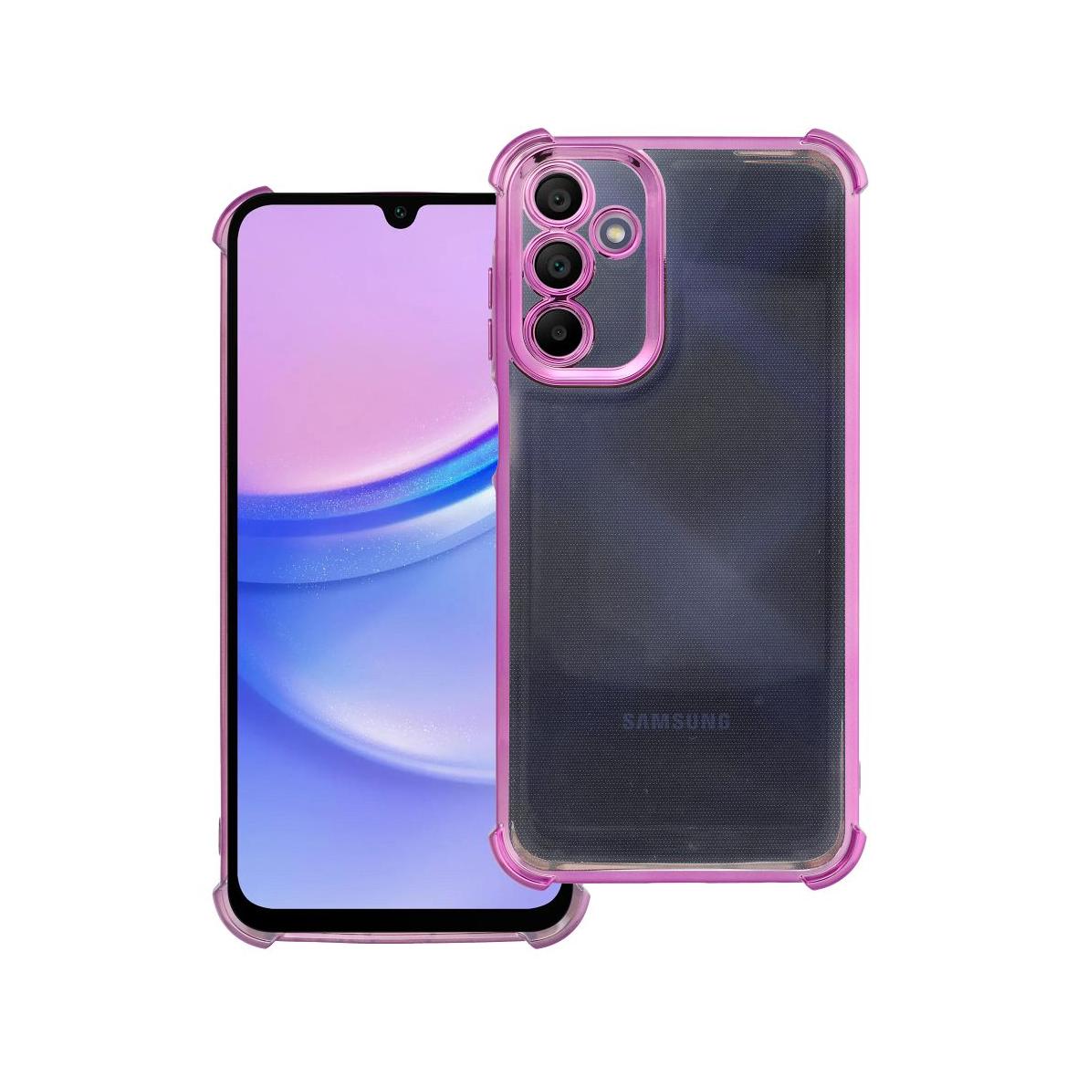 Futerał do Samsung A15 Antishock Electro purpurowy