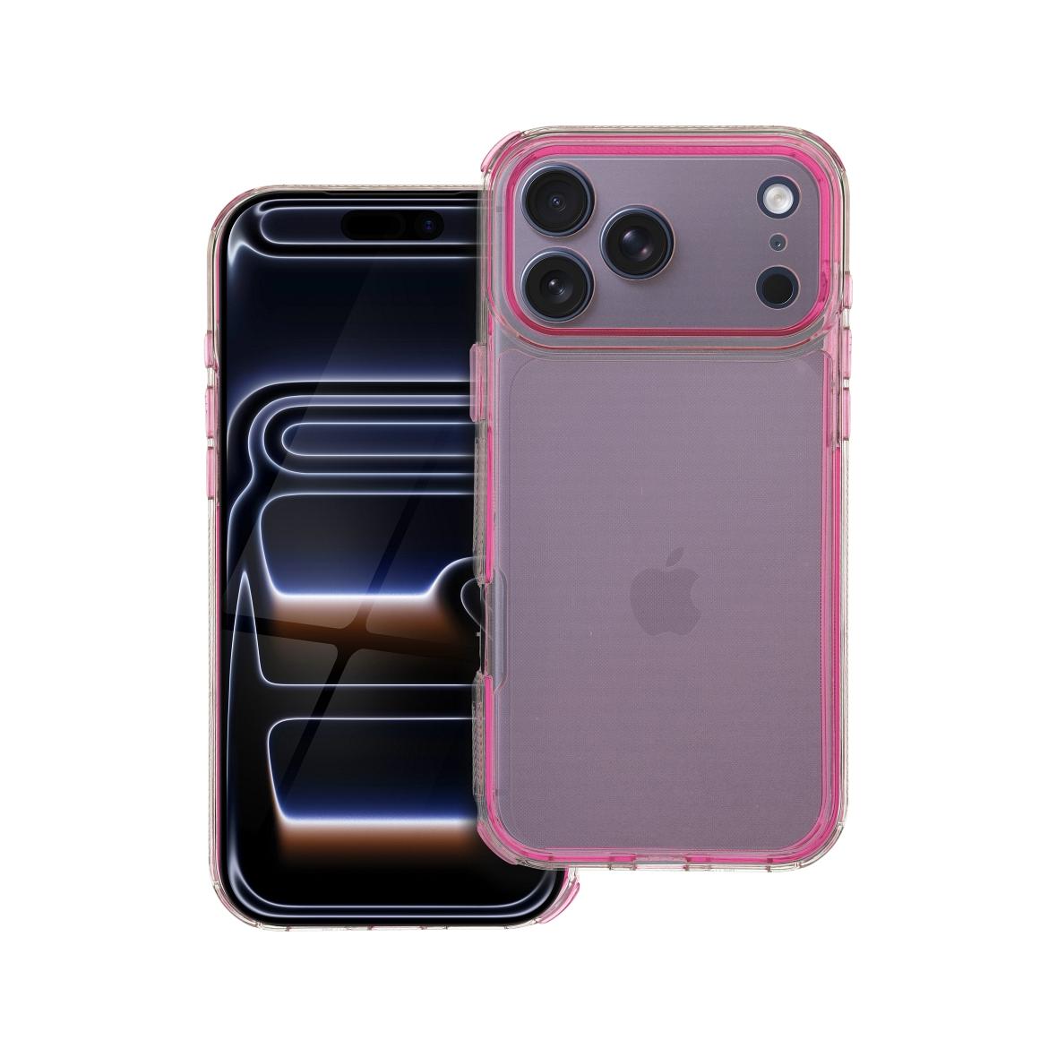 Futerał do iPhone 17 PRO MAX Matrix Clear pudrowy róż