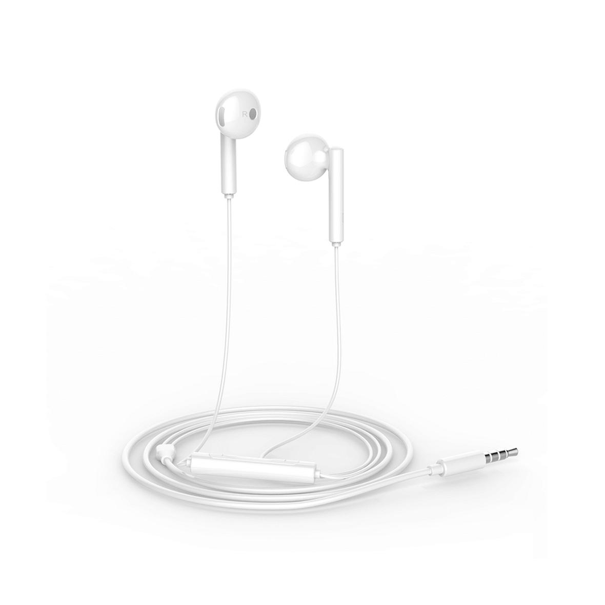 HUAWEI oryginalne słuchawki przewodowe Jack 3,5 mm z mikrofonem AM115 białe blister