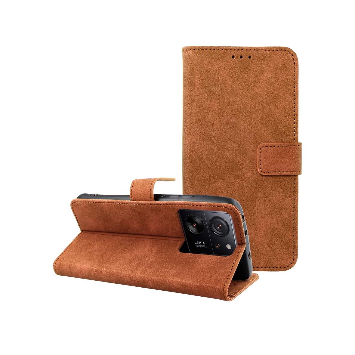 Etui z klapką na Xiaomi 13T Tender Book brązowe