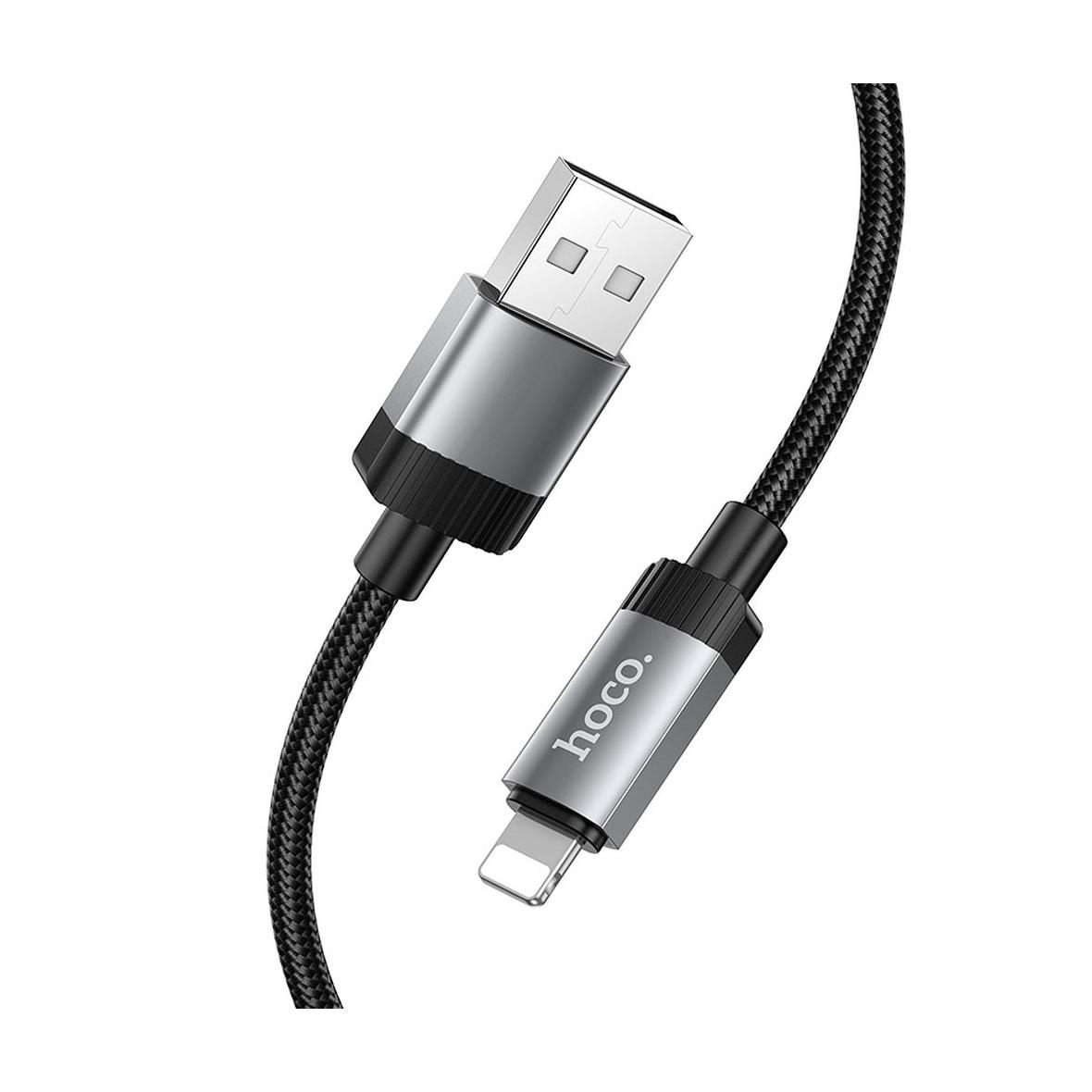 Kabel USB A do Lightning Hoco 2,4A 1 m X117 czarny