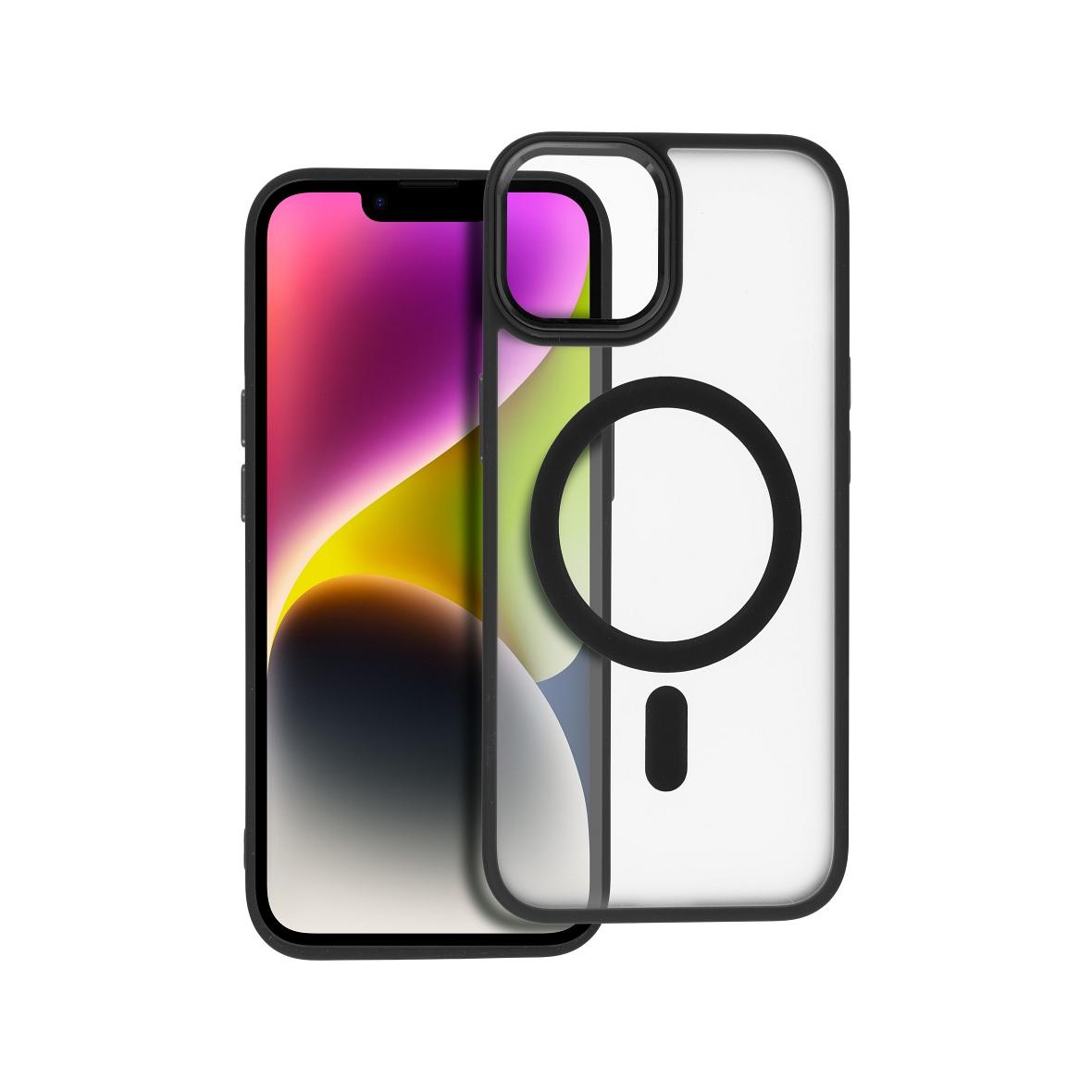 Futerał do iPhone 14 Matte Mag Cover zgodny z MagSafe czarny