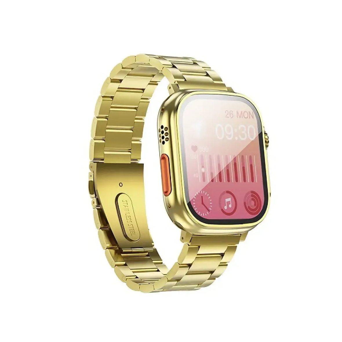 Smartwatch Hoco 1,96" TFT z funkcją rozmowy Y12 Ultra titanium złoty [EOL]