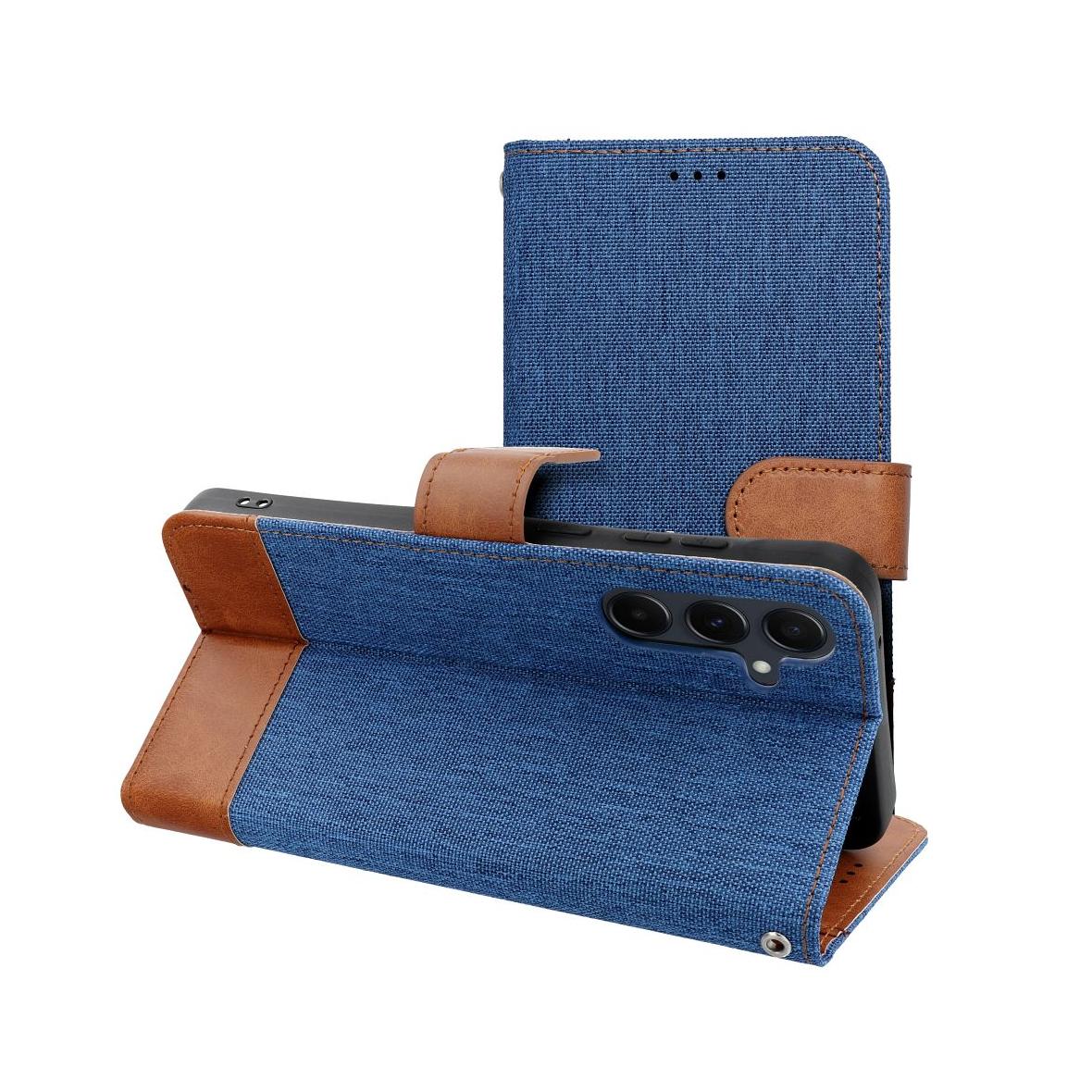 Etui z klapką na Samsung A17 Jeans Book niebieskie