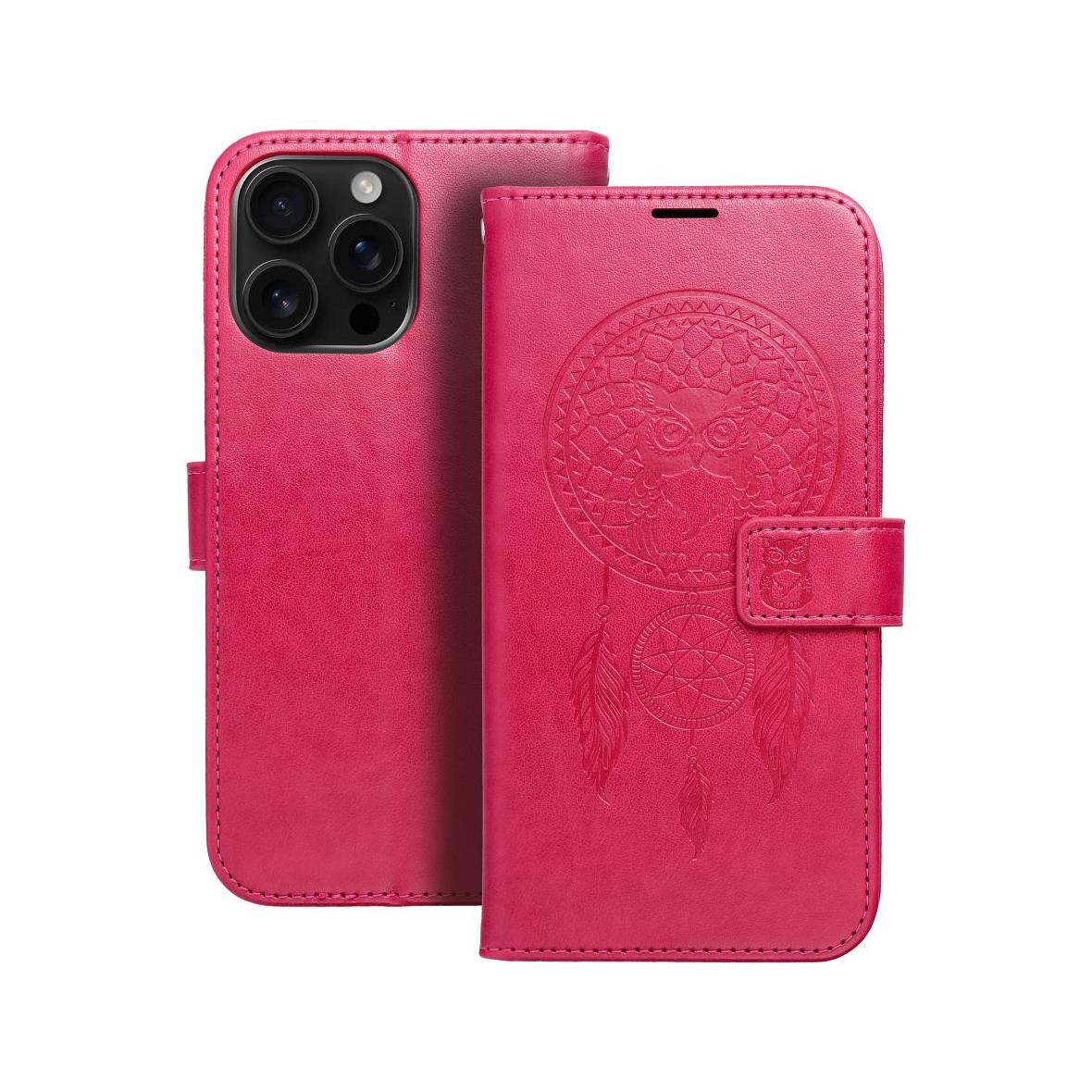 Etui z klapką na iPhone 16 PRO MAX Mezzo Book łapacz snów magenta