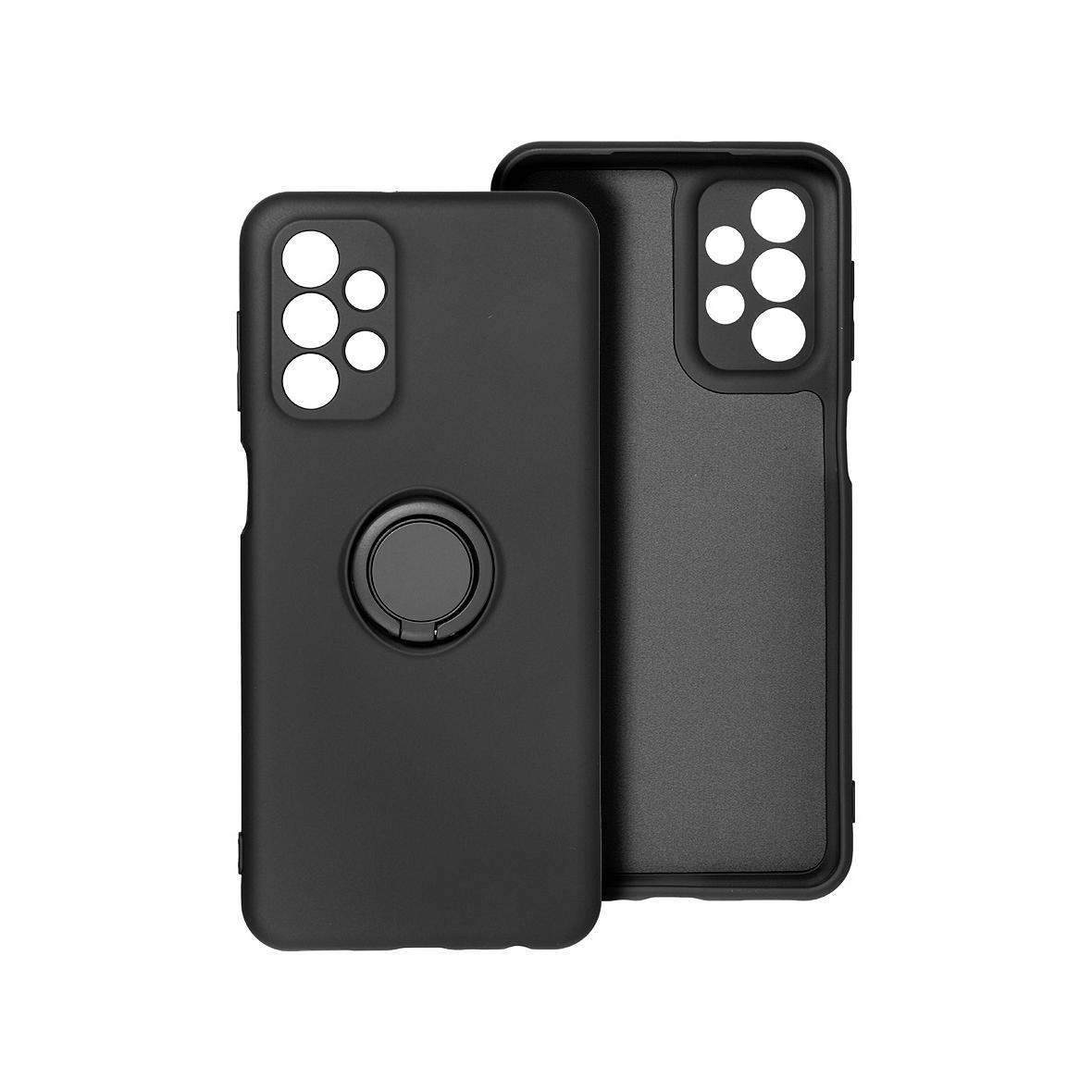 Futerał do Samsung A57 5G Silicone Ring czarny