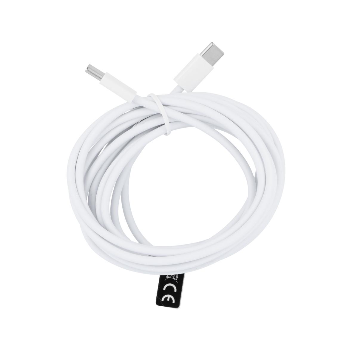 Kabel USB C do USB C PD QC3.0 3A 30W 3 m HD26 box biały