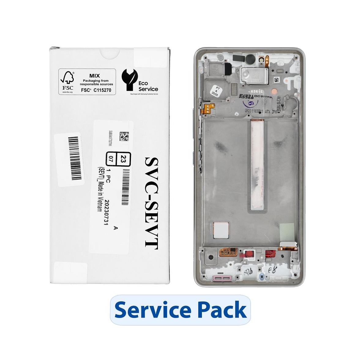 ServicePack Wyświetlacz LCD SAMSUNG  A53 5G A536B GH82-28024B White