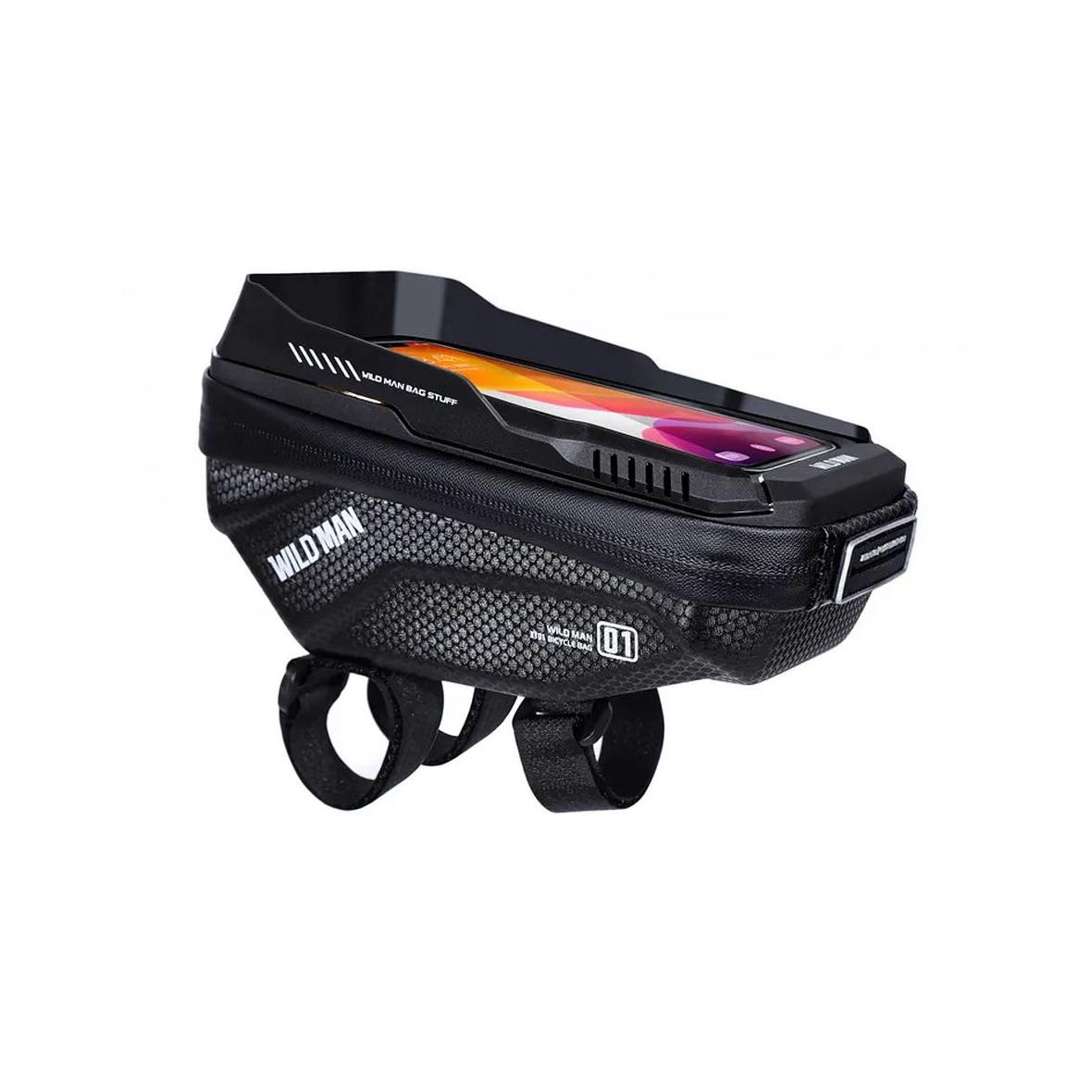 WILDMAN sakwa rowerowa na kierownicę na zamek 1L (4" - 7") XT1 czarna