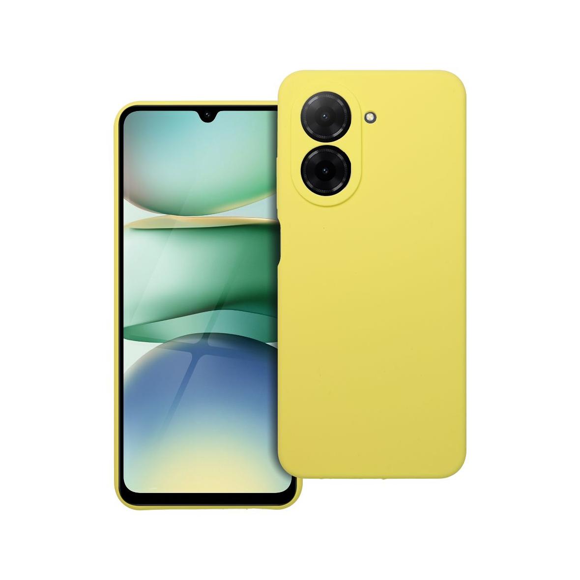 Futerał do Xiaomi Redmi A5 ( 171,7 x 77,8 x 8,26 ) Silicone 2mm żółty