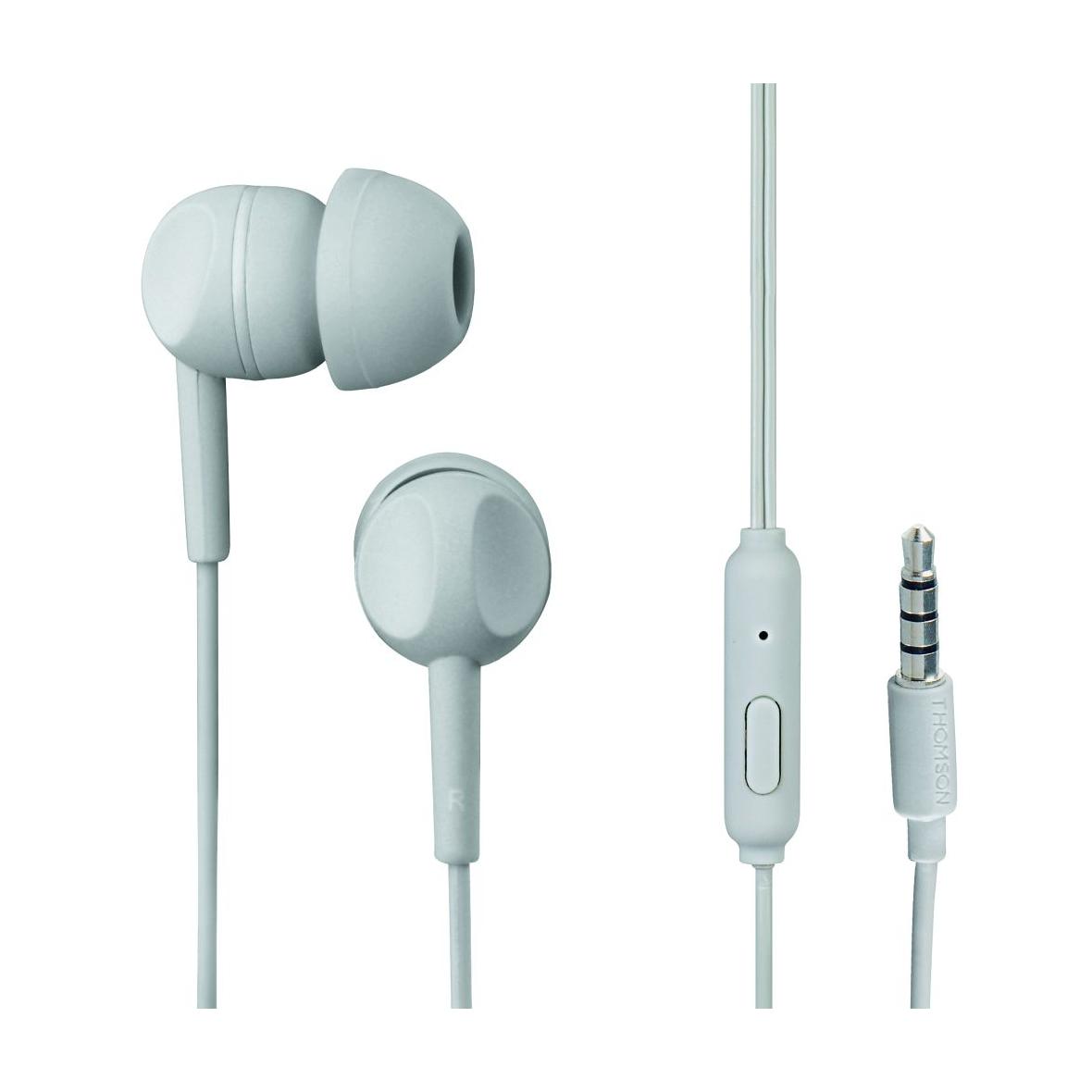 Słuchawki przewodowe douszne Jack 3,5 mm Thomson EAR3005GY szare
