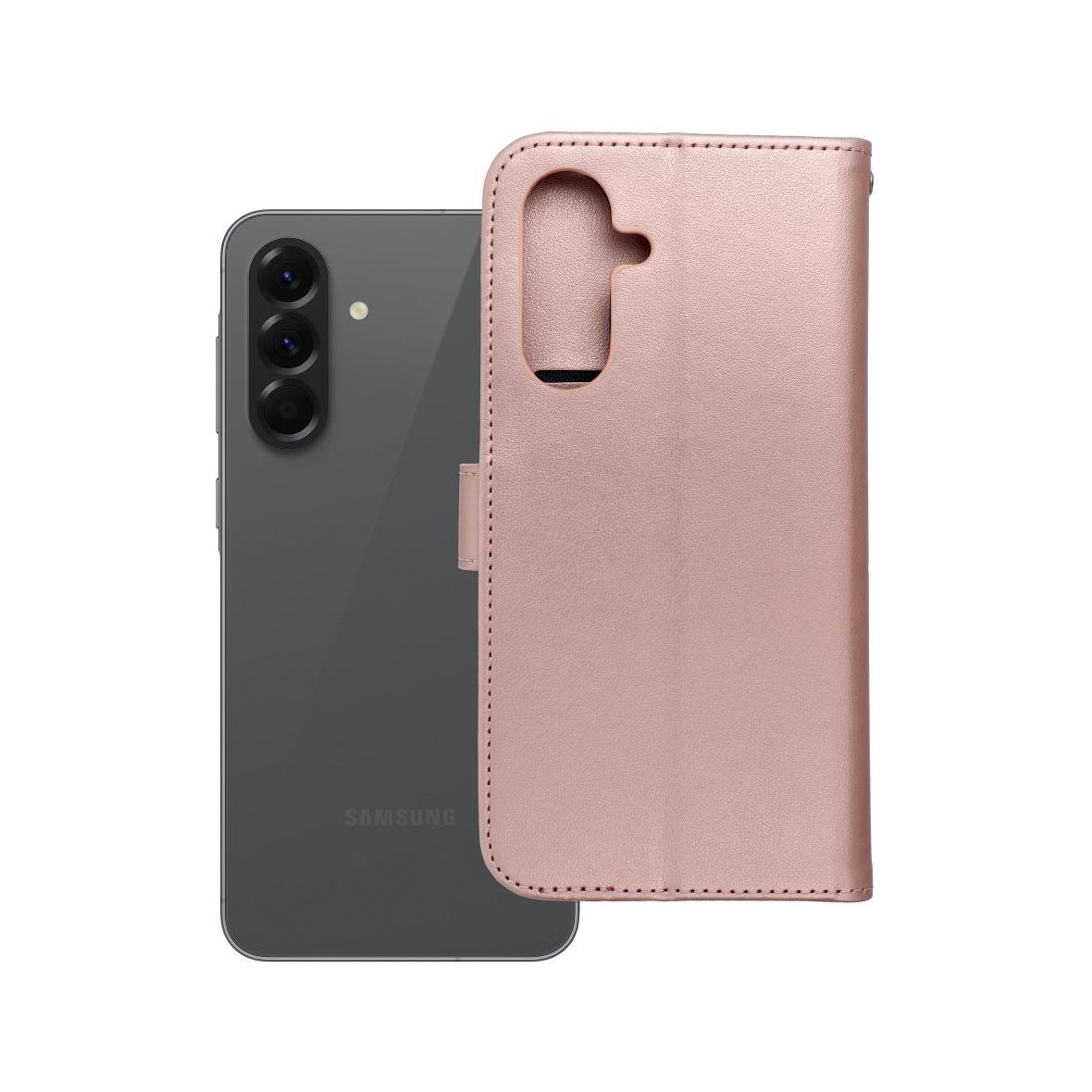 Etui z klapką na Samsung A56 5G Mezzo Book mandala złoto-różowe