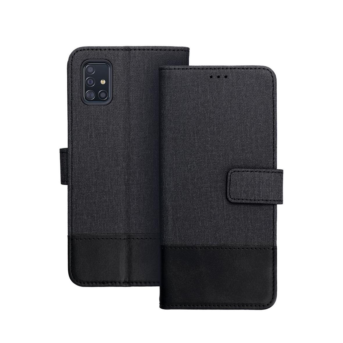 Etui z klapką na Samsung A51 Gomma Book czarne