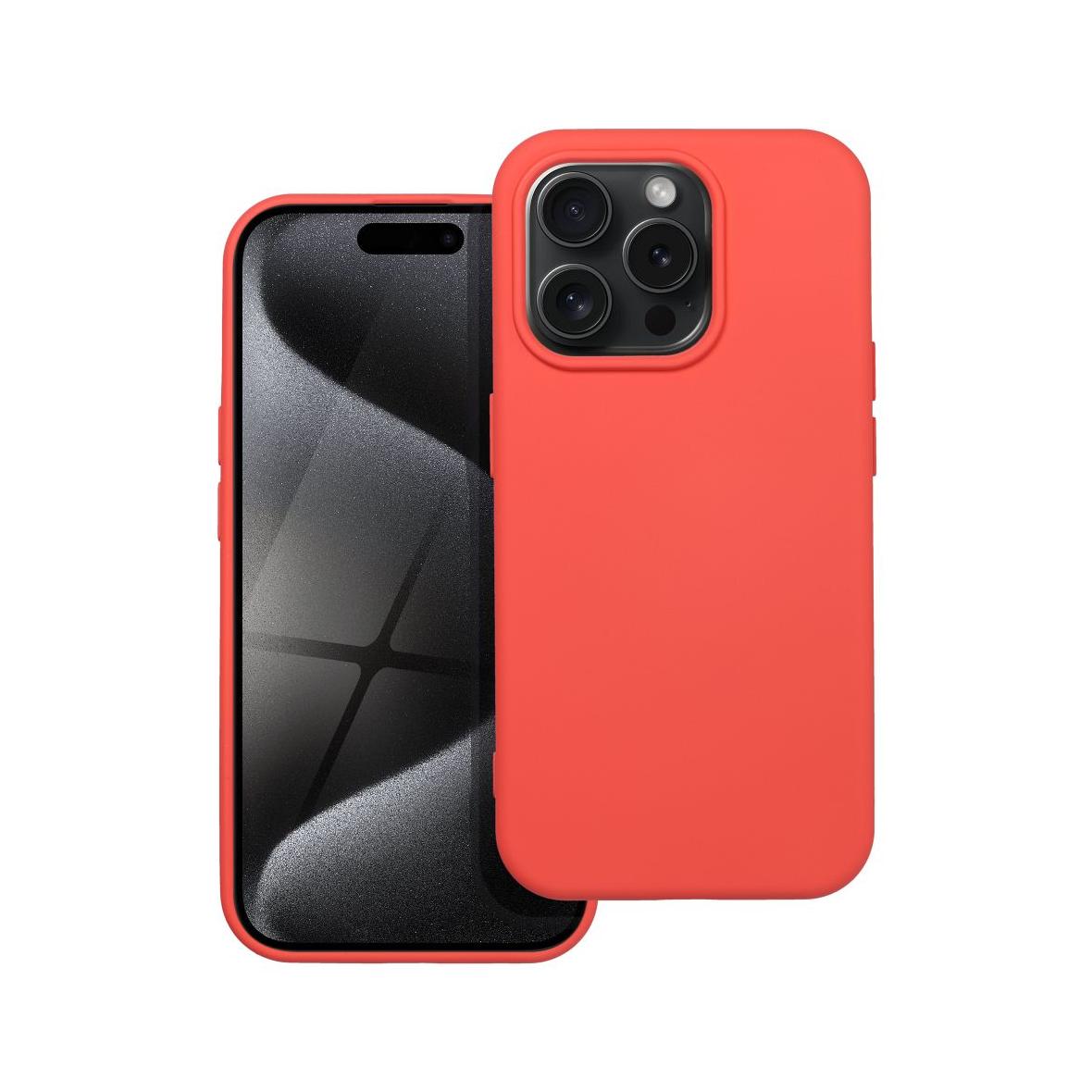 Futerał do iPhone 15 PRO Silicone brzoskwiniowy