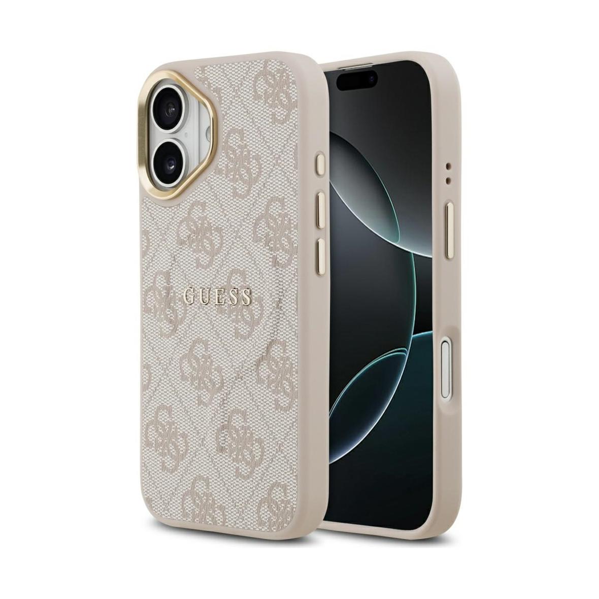 GUESS futerał do IPHONE 17 kompatybilny z MagSafe GUHMP17SP4MSEGCP (PU 4G W/ Classic) różowy