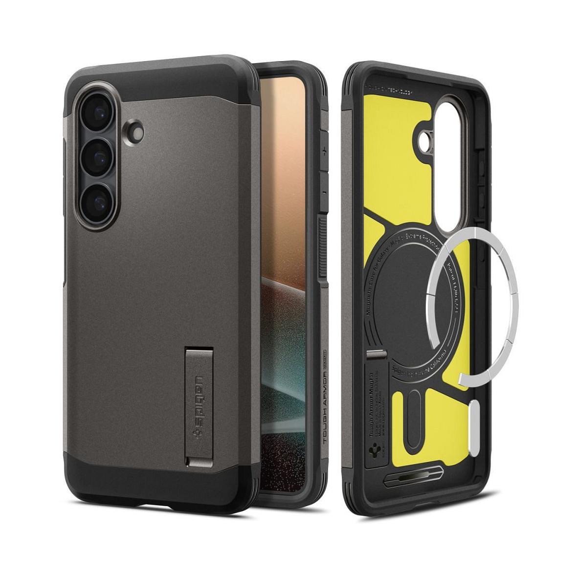 SPIGEN futerał TOUGH ARMOR kompatybilny z MagSafe do SAMSUNG S26 gunmetal