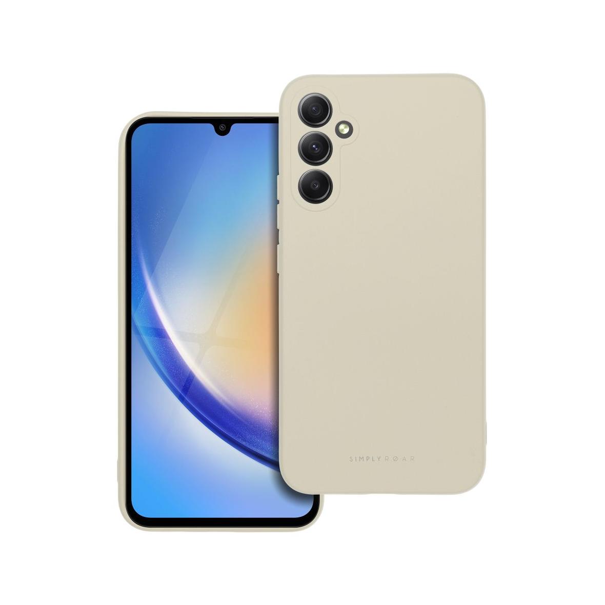 ROAR futerał SPACE do SAMSUNG A34 5G Kremowy