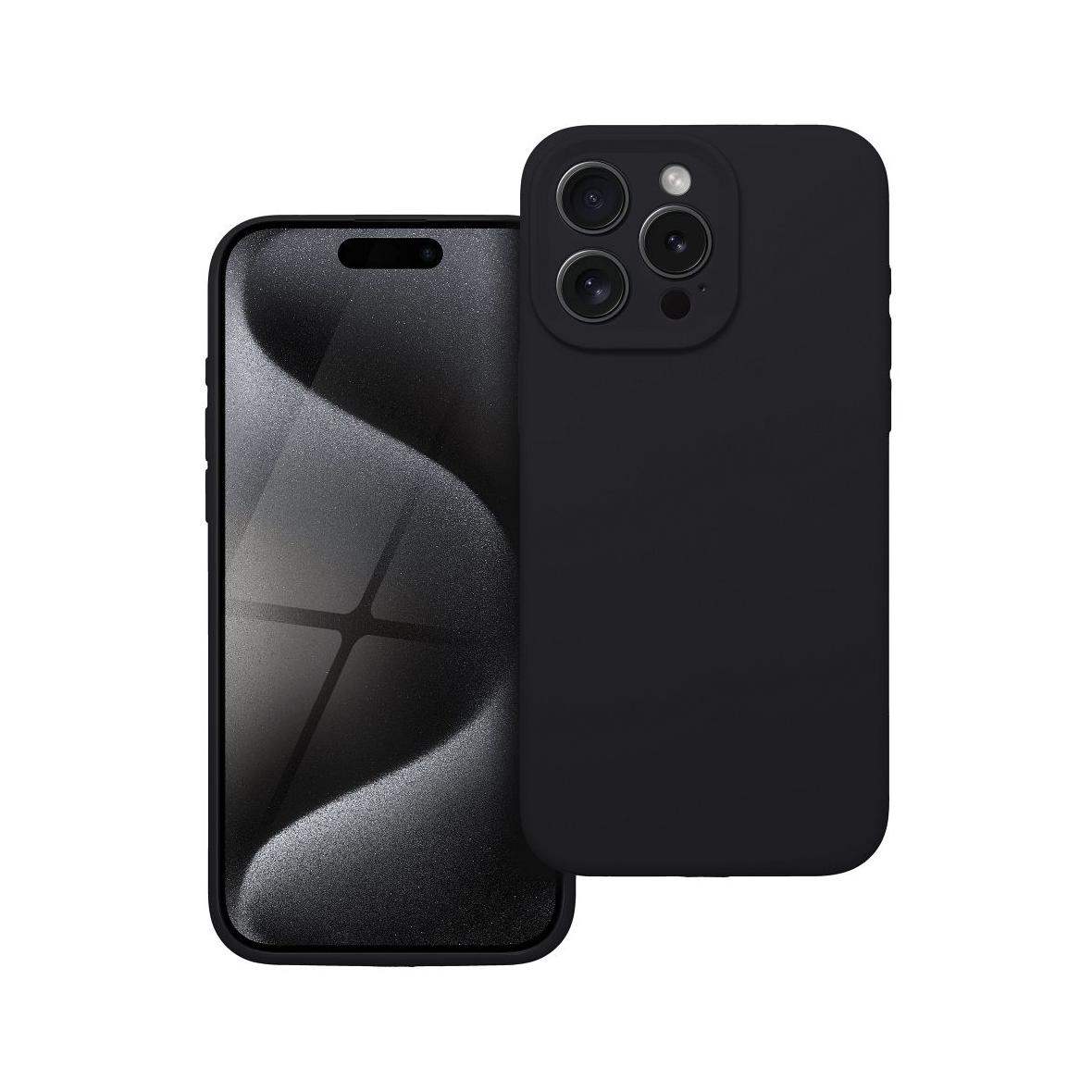 Futerał do iPhone 15 PRO MAX Silicone 2mm czarny