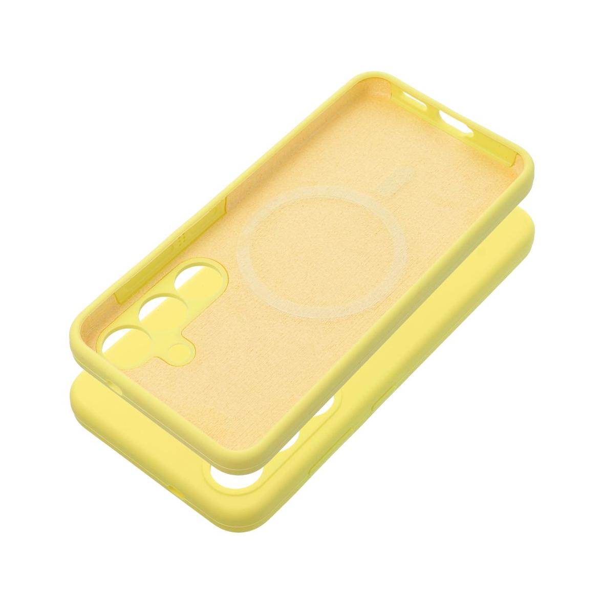 Futerał do Honor 400 SMART Silicone 2mm zgodny z MagSafe żółty