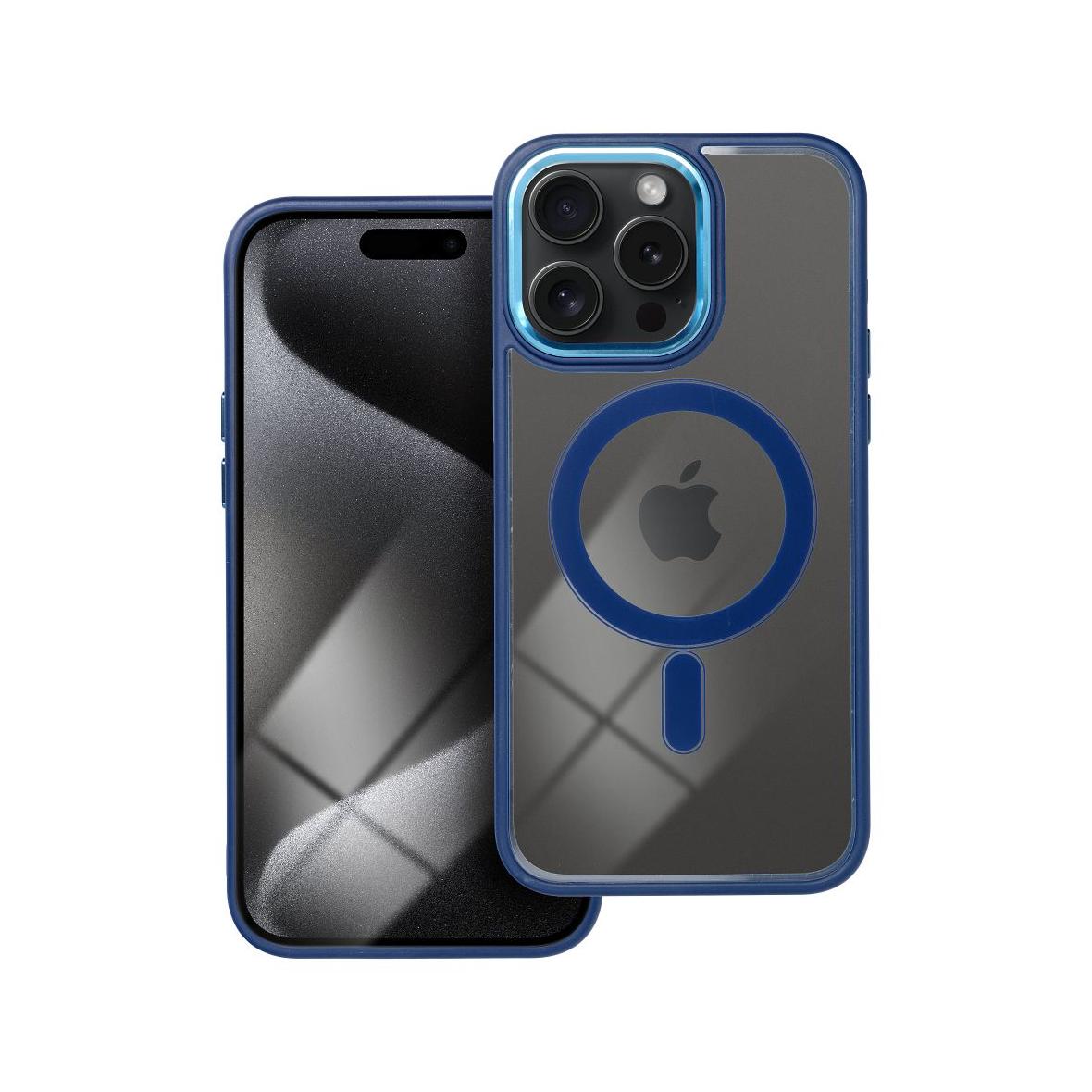 Futerał do iPhone 15 PRO MAX Color Edge Mag Cover zgodny z MagSafe niebieski