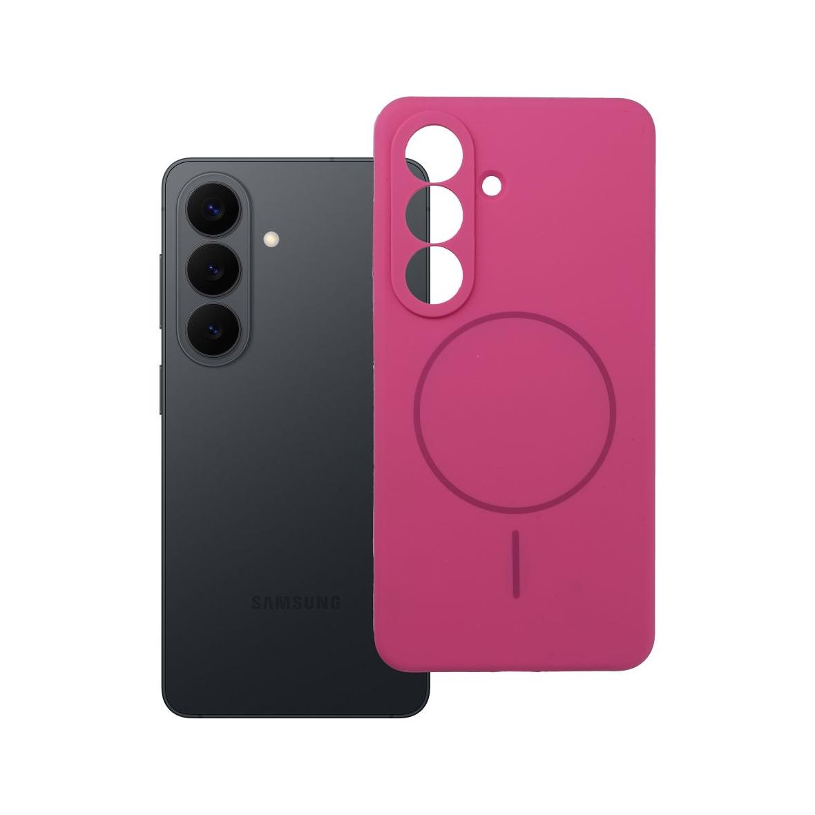 Futerał do Samsung S26 Silicone 2mm zgodny z MagSafe róż