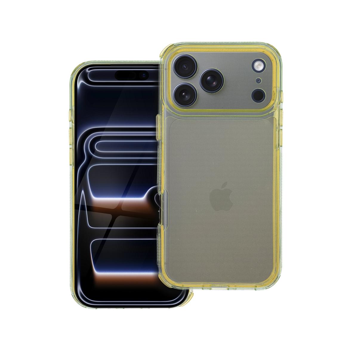 Futerał do iPhone 17 PRO MAX Matrix Clear żółty