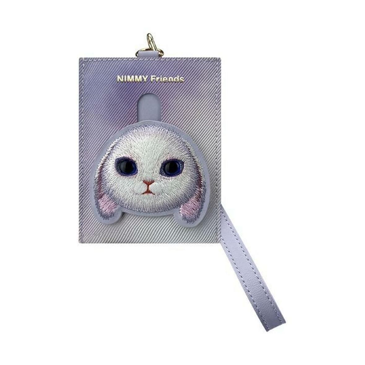 NIMMY portfel na karty BIG EYED PET 2.0 Rabbit fioletowy
