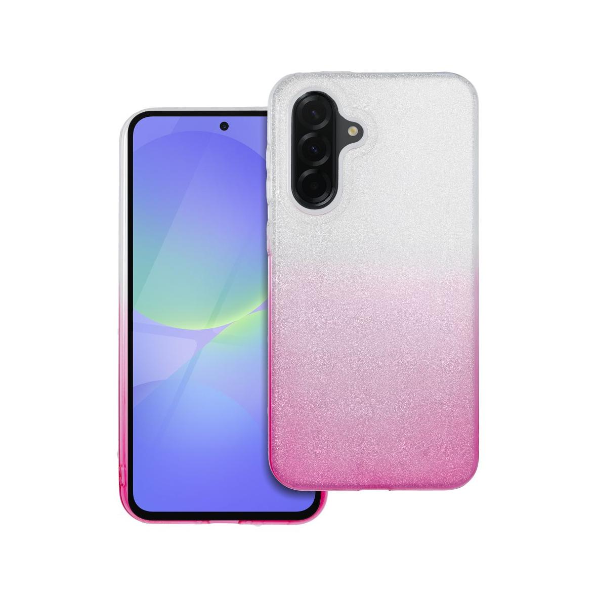 Futerał do Samsung A36 5G Shining transparentny różowy