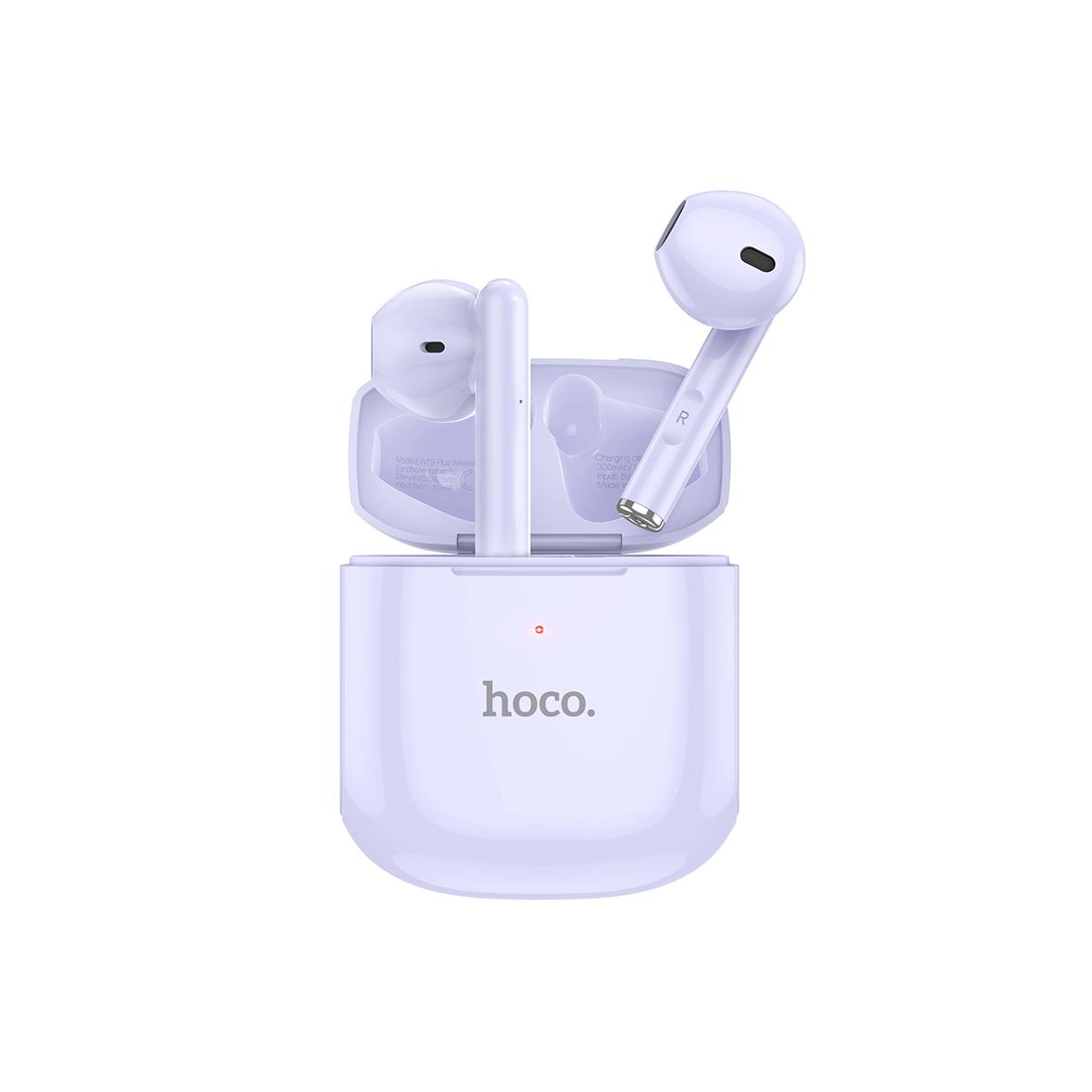 EOL HOCO słuchawki bezprzewodowe bluetooth TWS EW19 Plus fioletowy