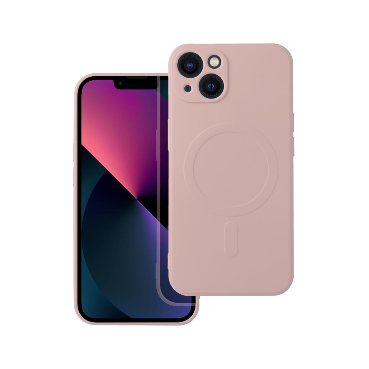 Futerał do iPhone 13 Silicone Mag Cover zgodny z MagSafe różowy