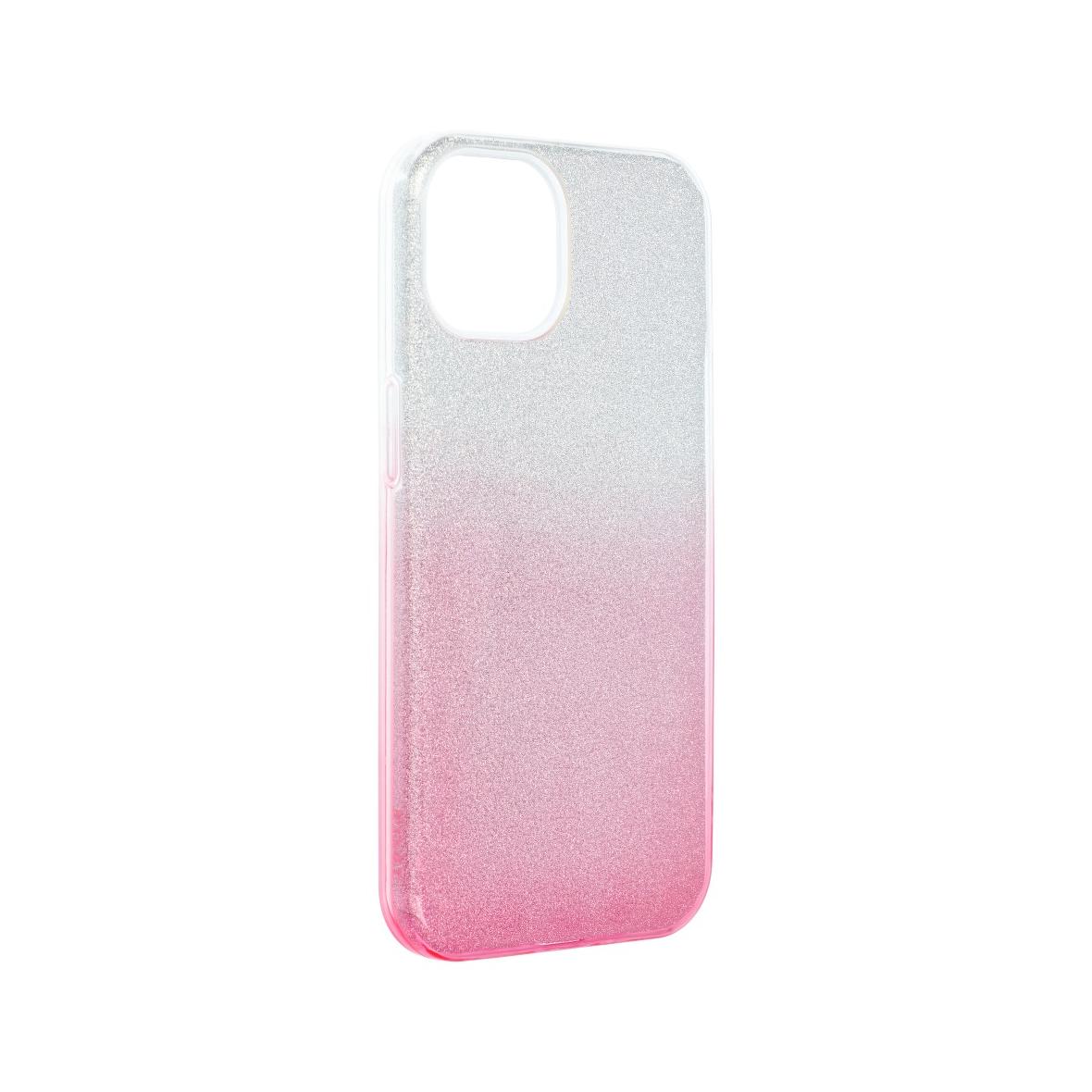 Futerał do iPhone 13 Shining transparentny różowy
