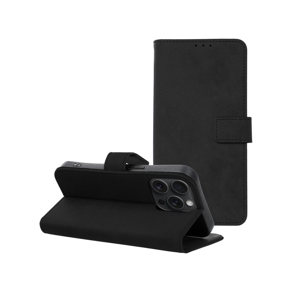 Etui z klapką na iPhone 15 PRO Tender Book czarne