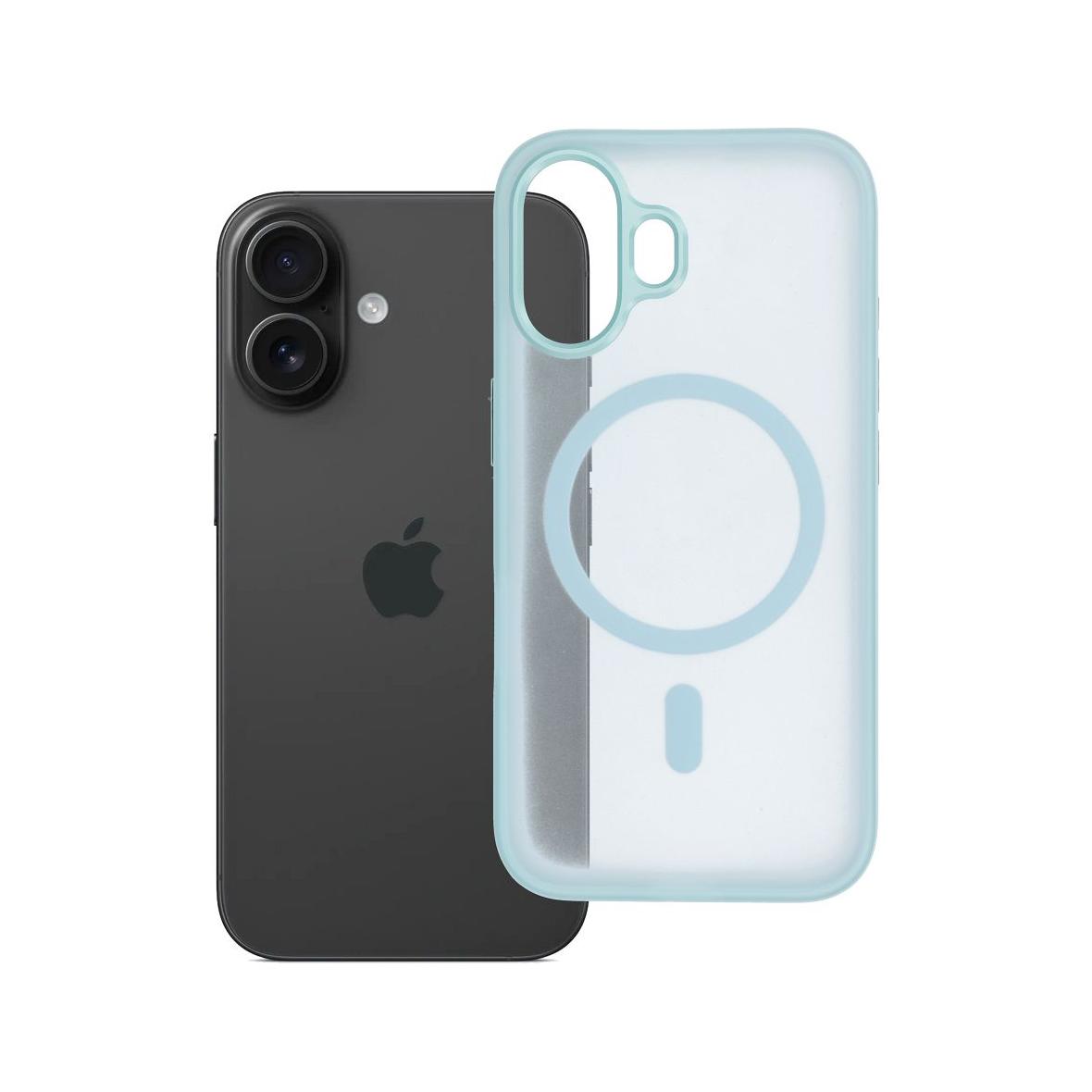 Futerał do iPhone 16 Flexline Mag Cover zgodny z MagSafe zielony