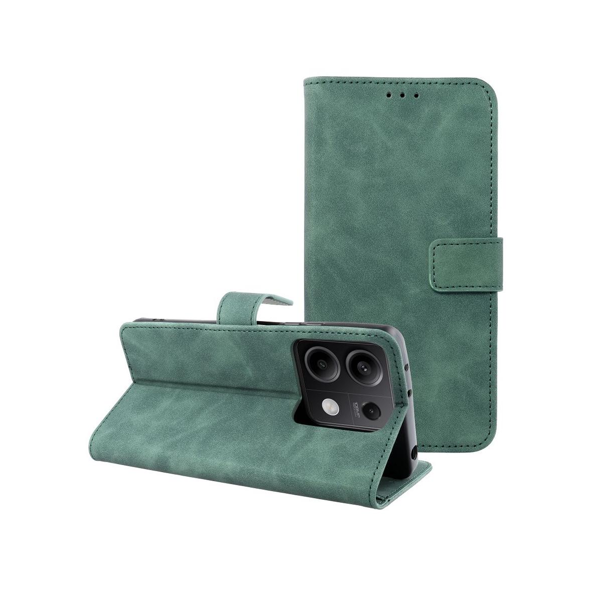 Etui z klapką na Xiaomi Redmi NOTE 13 5G Tender Book zielone