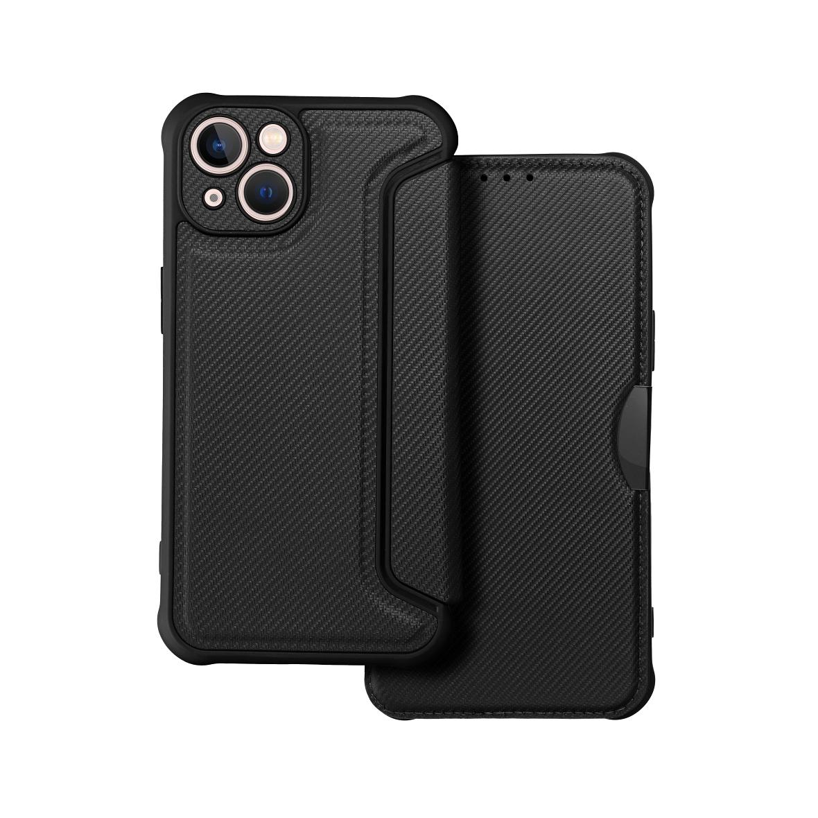 Etui z klapką na iPhone 13 Razor Book czarne