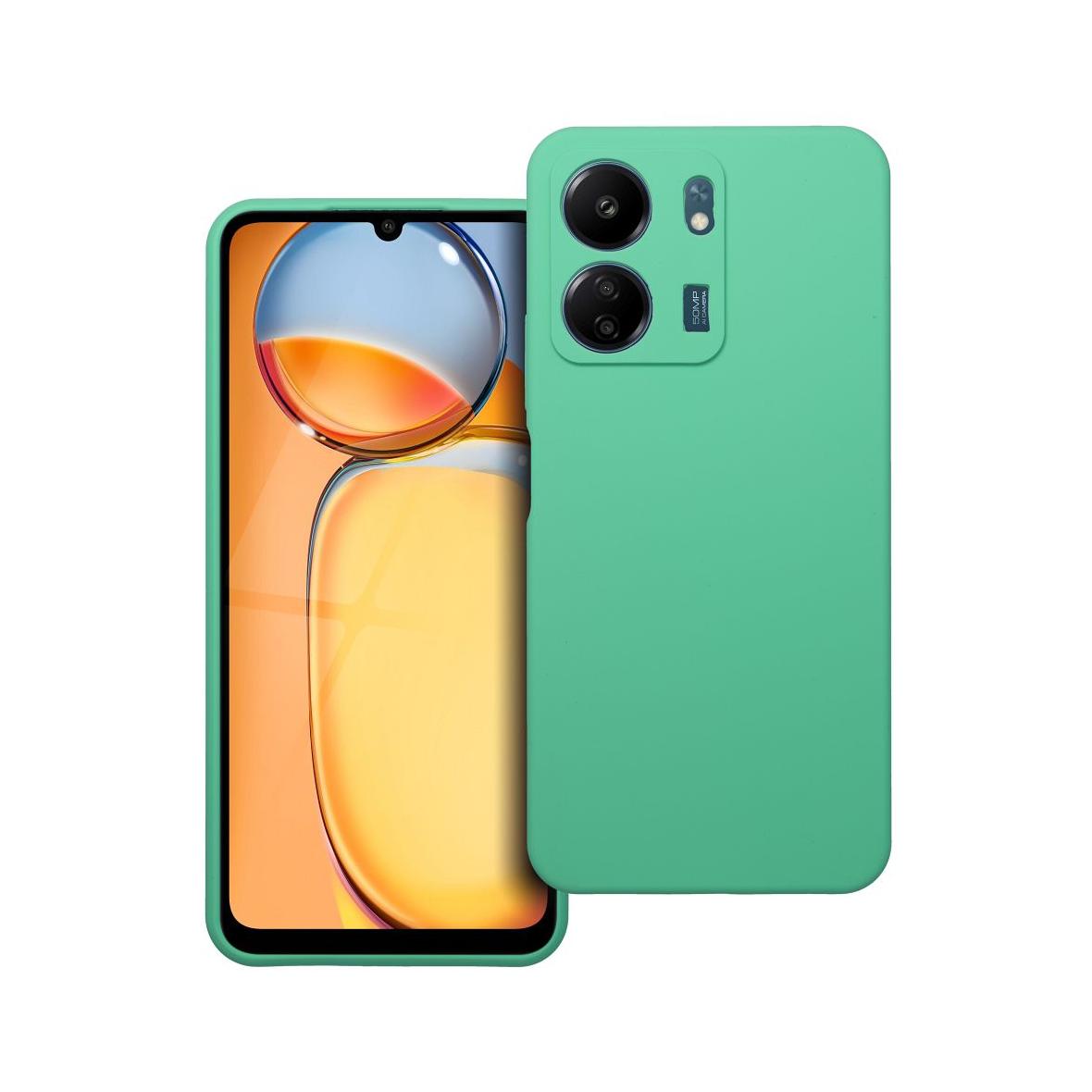 Futerał do Xiaomi Redmi 13C Silicone 2mm miętowy