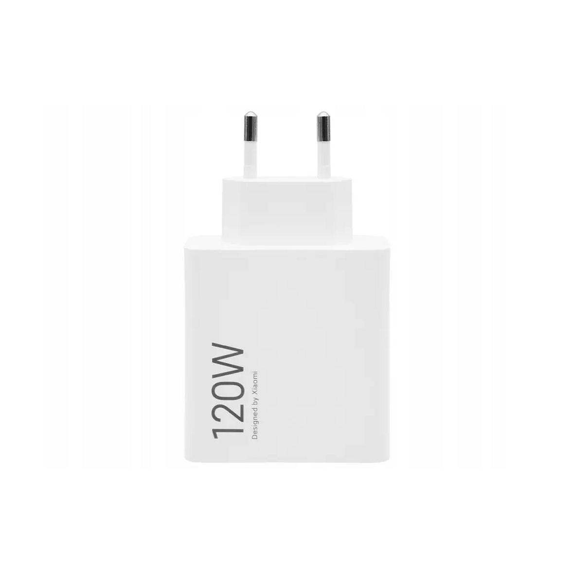 XIAOMI oryginalna ładowarka sieciowa USB A QC3.0 6A 120W MDY-14-EE + kabel USB A do Typ C 6A 1m biała bulk