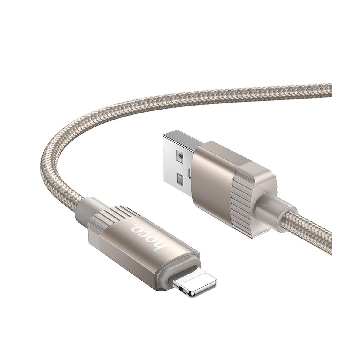 Kabel USB A do Lightning Hoco 2,4A 1 m X117 złoty