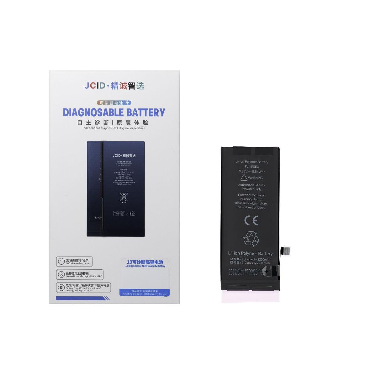 JCID Bateria z możliwością przypisania jako USED do iPhone SE3 2022 (zwiększona pojemność)