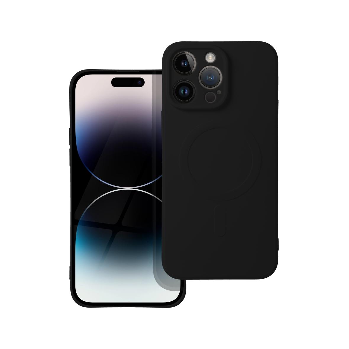 Futerał do iPhone 14 PRO MAX Silicone Mag Cover zgodny z MagSafe czarny