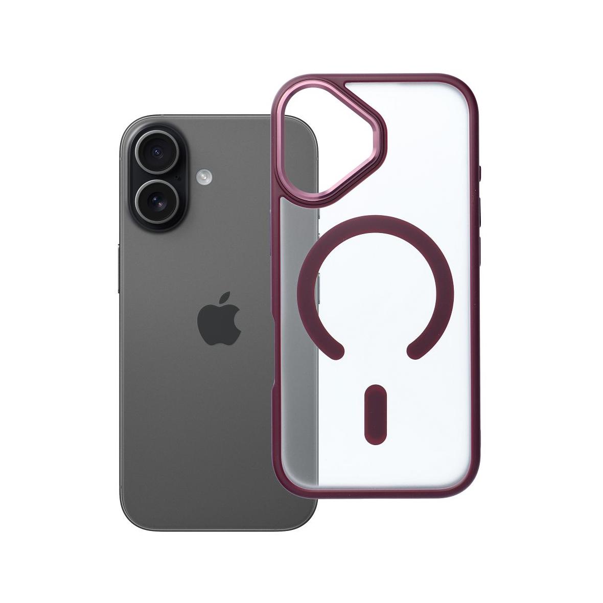 Futerał do iPhone 17 Matte Mag Cover zgodny z MagSafe czerwony